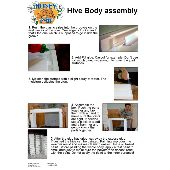 Daugiaaukštis  polistireninis 10R avilys (korpusai be falcų) su maitintuve