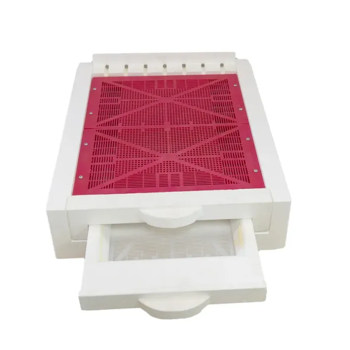 Daugiaaukštis  polistireninis 10R avilys (korpusai be falcų) su maitintuve ir žedadulkių rinktuvu