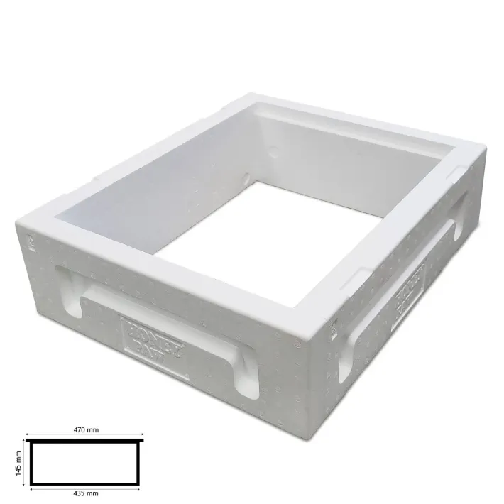 Daugiaaukštis  polistireninis 10R avilys (korpusai be falcų) su maitintuve