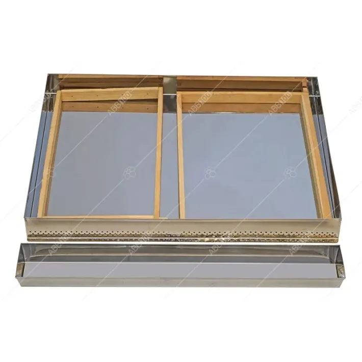 Saulės vaško lydytuvo indėklas  1 lizdiniam rėmėliui , nerūdijančio plieno