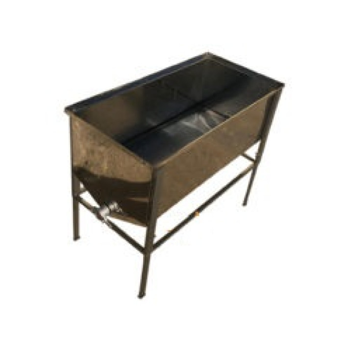 Atakiavimo stalas su apatinėmis grotelėmis nerūdijančio plieno 100 cm 