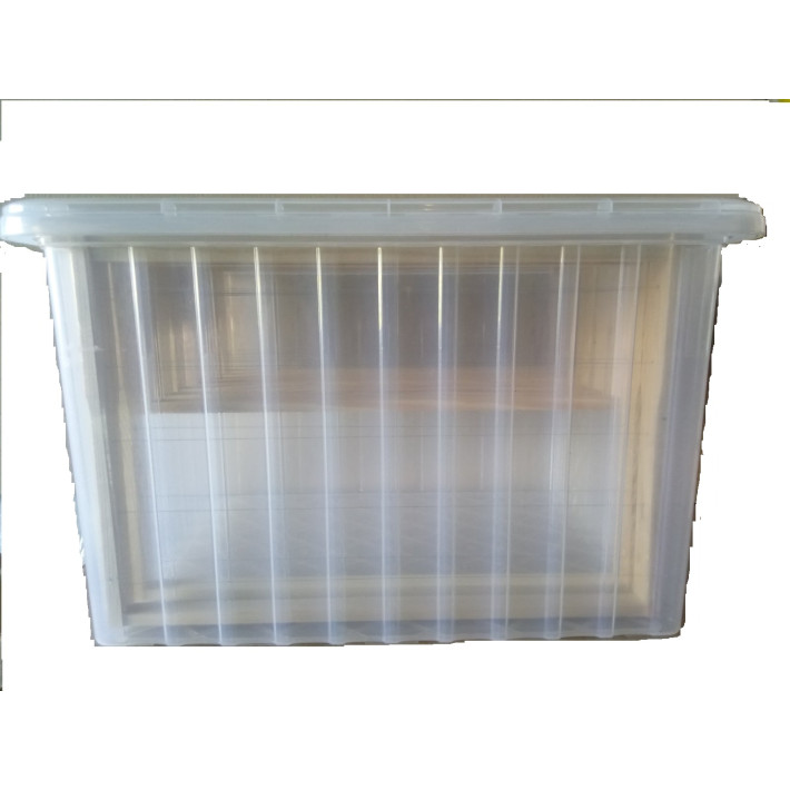 Plastikinė uždaroma dėžė korių saugojimui 8/14 rėmėlių