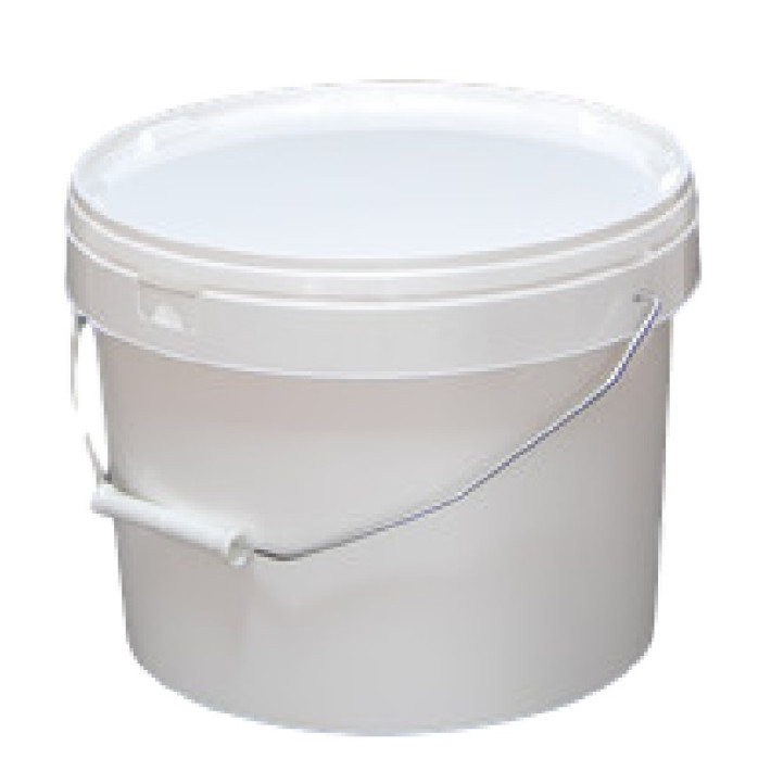 Kibiras plastikinis su dangčiu ir metaline rankena 15L