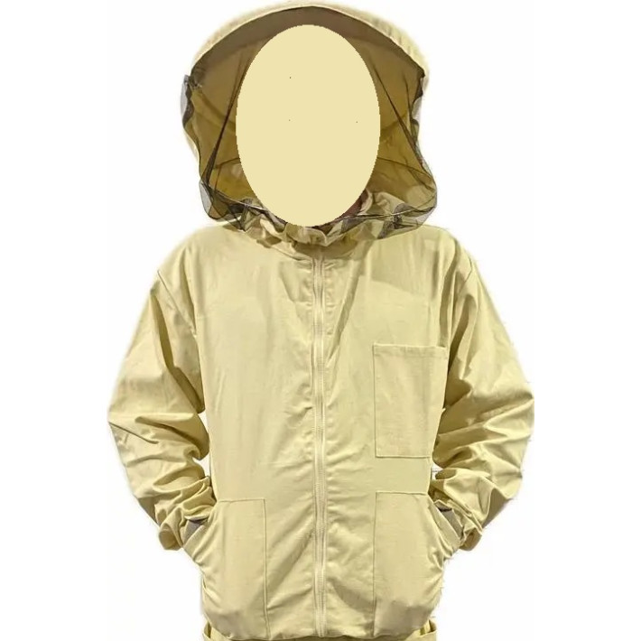 Striukė bitininkui medvilninė su užtrauktuku gelsva, 54 dydis