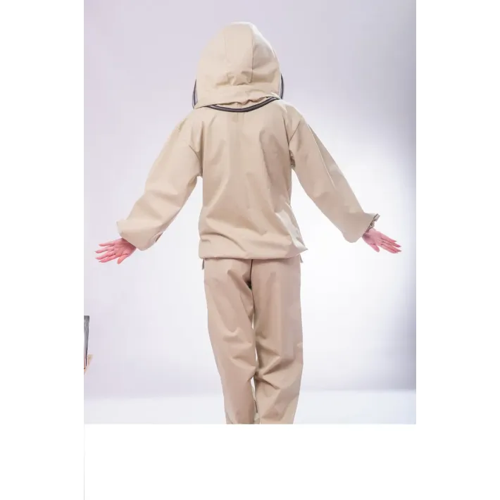 Striukė bitininkui medvilninė su skafandro modelio kepure ir užtrauktukais, 62 dydis