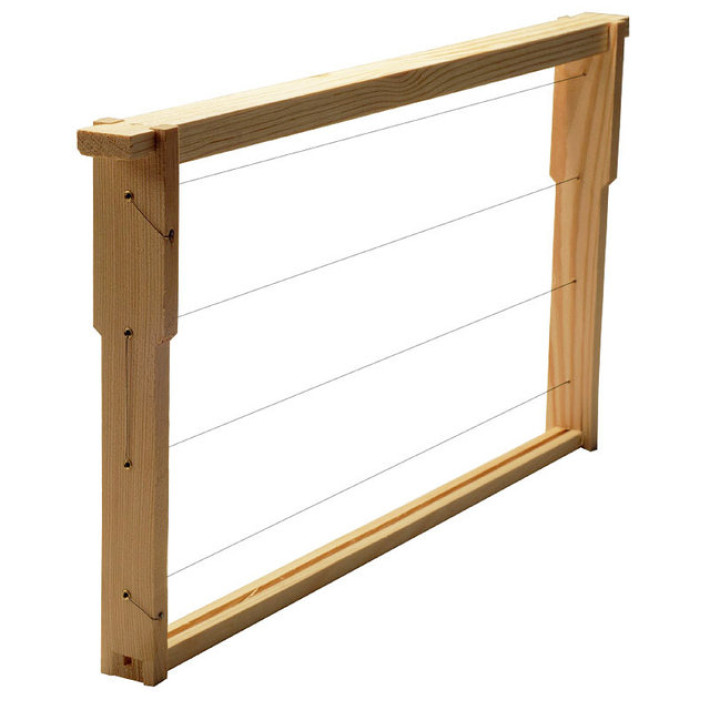 Ruto (Langstroth) rėmelis surinktas įvielintas su ąselėmis, suneriamas 470 x 230 x 35.