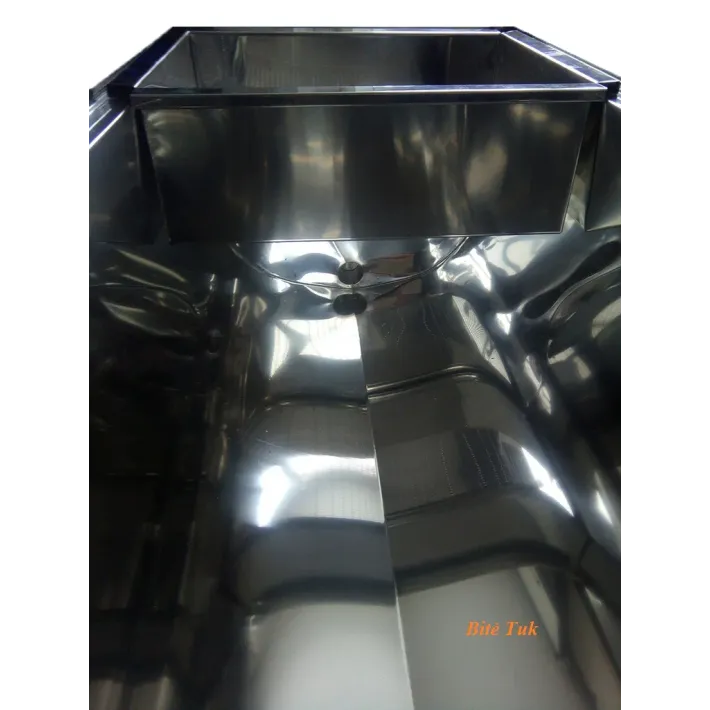 Atakiavimo stalas su 2 stovais rėmeliams nerūdijančio plieno 200 cm