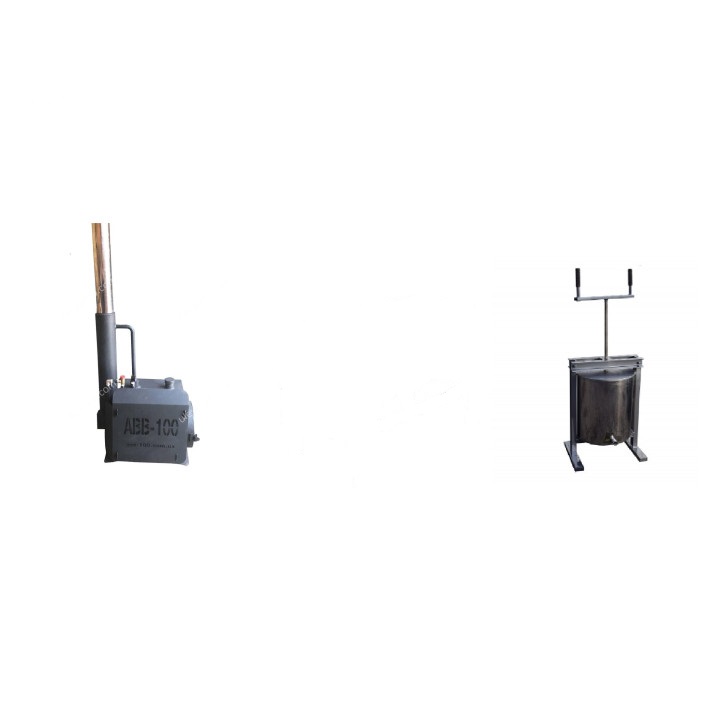 Nerūdijančio plieno vaško lydytuvas - presas komplekte su garo generatoriumi 