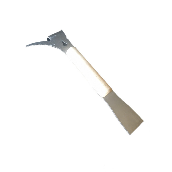 Kaltas nerūdijančio plieno "Kanadka" su medine rankena