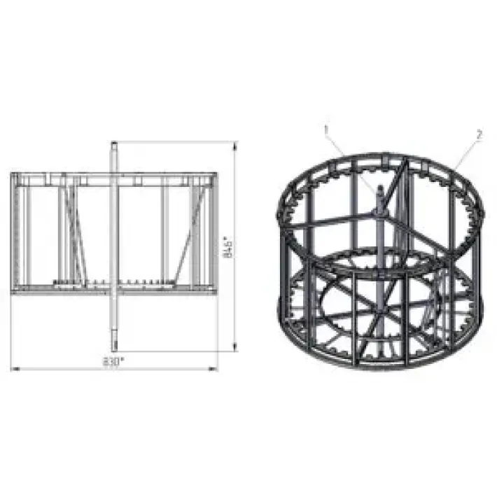Izoliuota universali centrifuga Ø900 