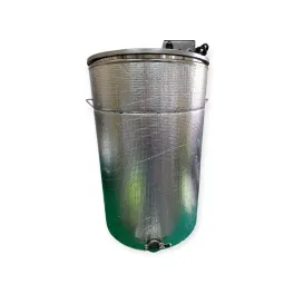Medaus nusodinimo talpa medui su filtru su 250 l (350 kg) iš nerūdijančio plieno, su šildymu, išleidimo sklendė iš nerūdijančio plieno