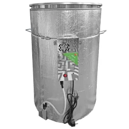 Medaus nusodinimo talpa medui su filtru su 250 l (350 kg) iš nerūdijančio plieno, su šildymu, išleidimo sklendė iš nerūdijančio plieno
