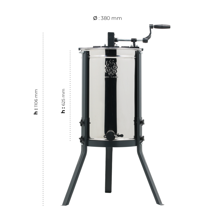 Tangentinis 2/4 rėmelių medsukis, rankinis, nerūdijančio plieno INOX430/INOX304