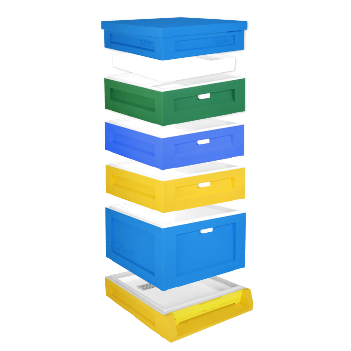 Avilys polistireninis  10R  1 lizdinis  3 meduviniai korpusai aukštas dugnas BURNAT