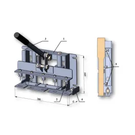 Skyladūris - ąselių įspaudiklis, 5 ylos