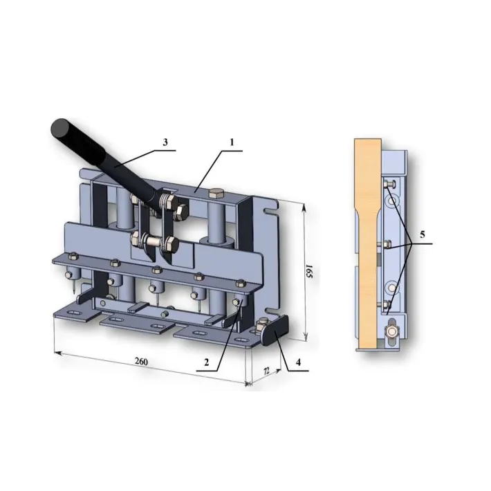 Skyladūris - ąselių įspaudiklis, 5 ylos