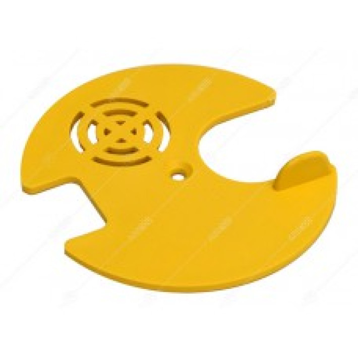 Lakos sklendė apvali, 3 padėčių, plastikinė su rankenėle 8 cm