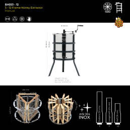 Medsukis  3/12 rėmėlių 2 in1 su elektrinio variklio komplektu (Rankinis + 100W)