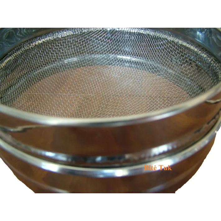 Dvigubas sietas 200 mm ,nerūdijančio plieno