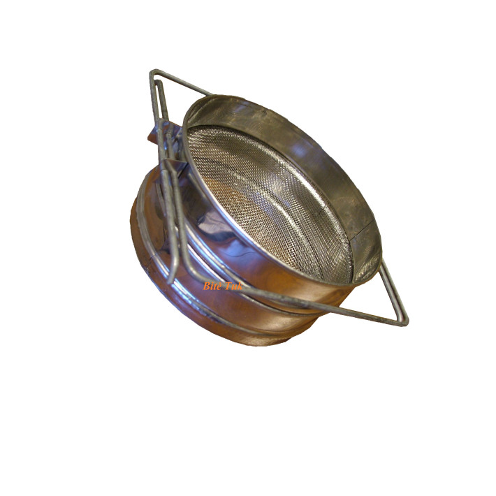 Mažas dvigubas sietas nerūdijančio plieno 150 mm