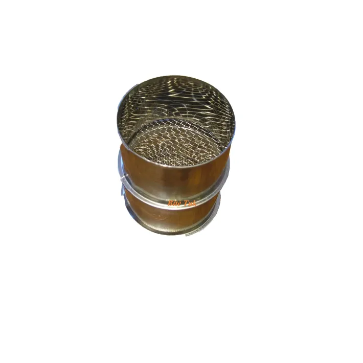 Dvigubas sietelis stiklainiui nerūdijančio plieno