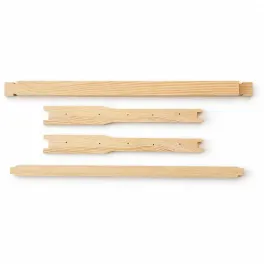 Deep brood frame 1/1 Dadant 470 mm x 300 mm x 35 mm with 10 holes for wires